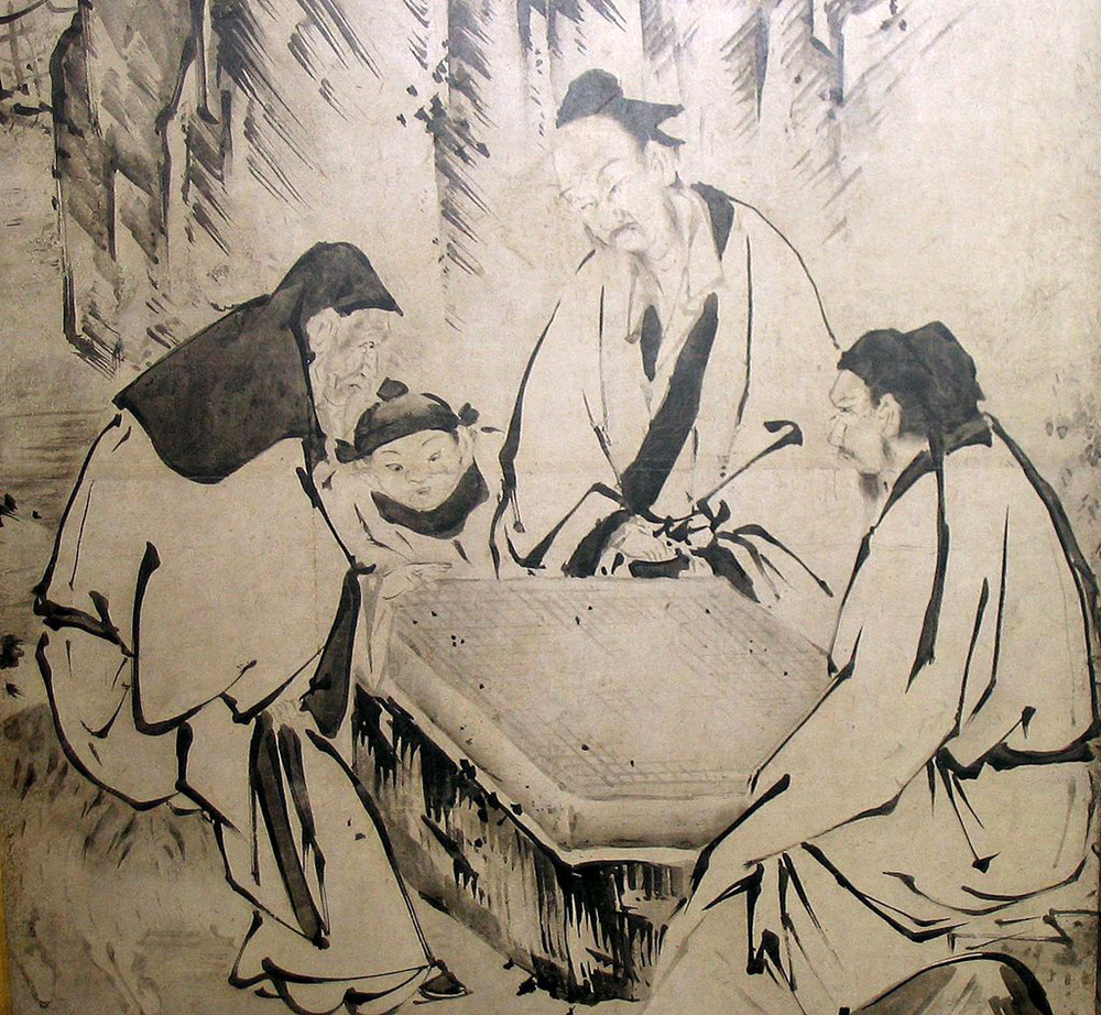 people of the ming dynasty playing go